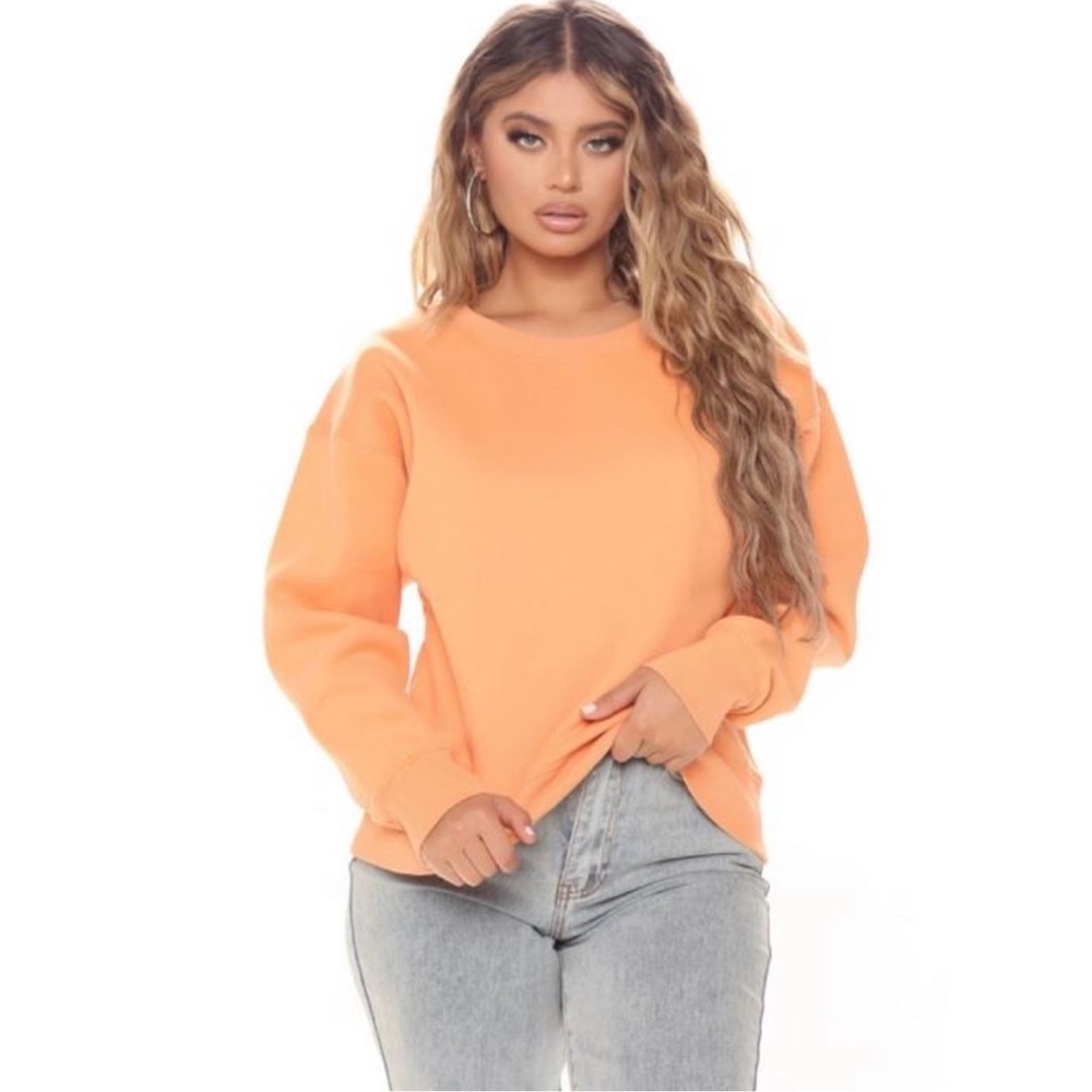 Fashion Nova Orange Sweatshirt